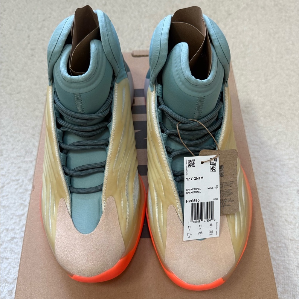 Adidas YZY QNTM - Beige and Bright Orange